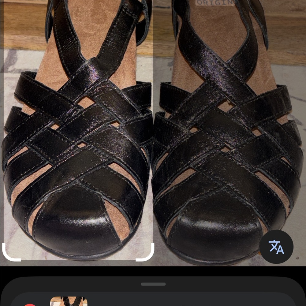 Earth Origins Black Strappy Sandals - Picture 3 of 4